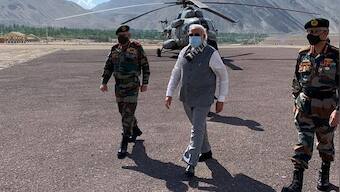 Narendra Modi in Leh with CDS Gen Bipin Rawat, army chief Gen MM Naravane; PM gets briefing, to meet troops