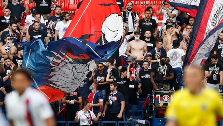 French football fans back in the stands after COVID-19 lockdown to witness friendlies