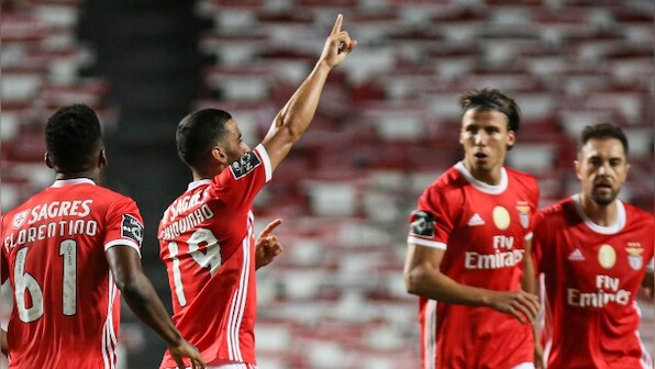 Portuguese Primeira Liga: Benfica keep slim title hopes alive with 2-0 win over Guimaraes