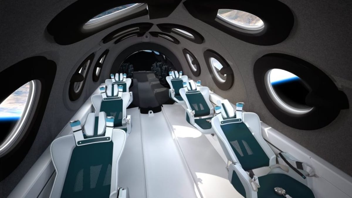 Virgin Galactic reveals the interiors of its SpaceShipTwo Cabin that will take tourists to space