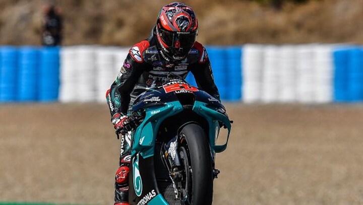MotoGP: Fabio Quartararo wins Spanish Grand Prix; six-time defending champion Marc Márquez crashes out