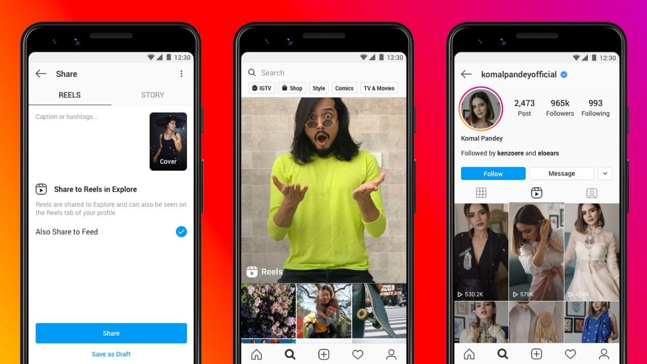 Instagram starts testing Reels in India, a feature dedicated for short-form videos, following TikTok's ban Instagram starts testing Reels in India, a feature dedicated for short-form videos, following TikTok's ban