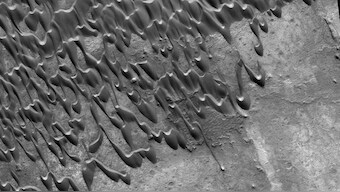 Martian Megaripples: Shifting sand dunes in slow migration spotted on Mars for the first time
