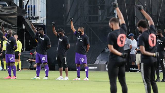 Major League Soccer returns to action after poignant 8 minutes 46 seconds of silence to protest racial injustice Major League Soccer returns to action after poignant 8 minutes 46 seconds of silence to protest racial injustice