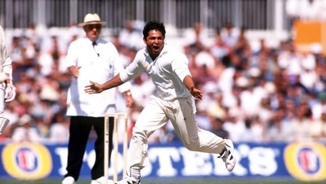 Mushtaq Ahmed retired with 1407 First Class wickets to his name. Image courtesy: Twitter @ICC