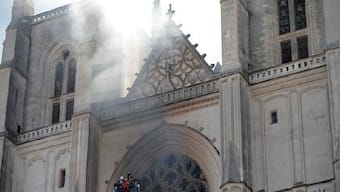 Major fire breaks out at 15th-century Nantes Cathedral in western France; arson suspected