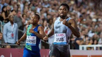 Noah Lyles 'breaks' Usain Bolt's 200m world record in unique high-tech athletics meet, later discovers he ran only 185 metres