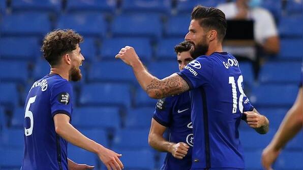 Premier League: Olivier Giroud header boosts Chelsea's Champions League chances with victory over Norwich
