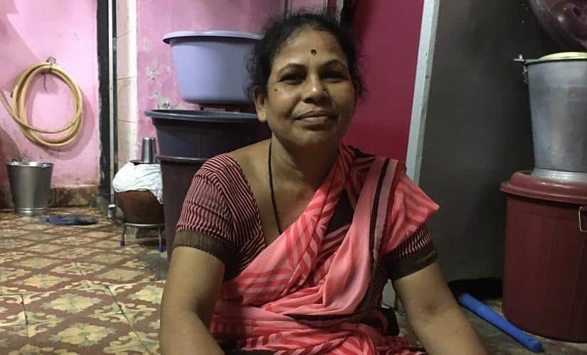 Ranjana Khobragade, a domestic worker who lives in Mumbai's Kalina. Sarasvati NT
