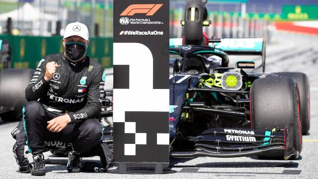Mercedes' Valtteri Bottas finished quickest in Austrian GP qualifying to grab the pole position. AP