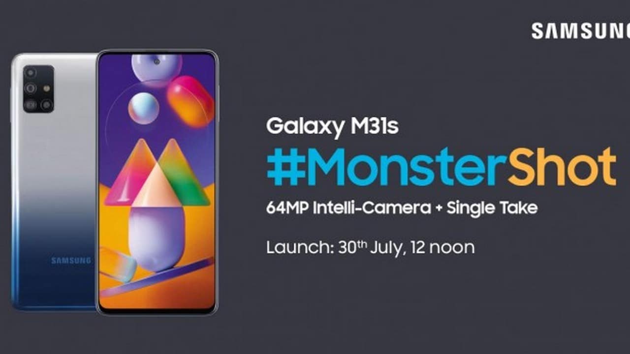 Samsung Galaxy M31s teaser. Image: Amazon