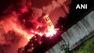 Massive fire breaks out at pharmaceutical plant in Visakhapatnam after explosion in chemical unit; one worker injured