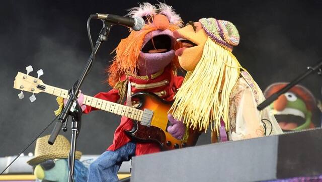 A still from a Muppets concert