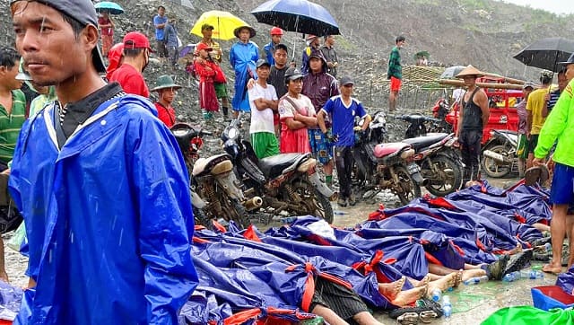 Landslide at a jade mine in Myanmar's Hpakant killes over 50; local reports say 200 missing Landslide at a jade mine in Myanmar's Hpakant killes over 50; local reports say 200 missing