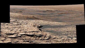 On the move: NASA's pictures from Mars show where Curiosity rover is headed next