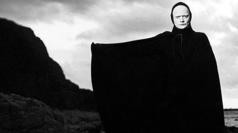 A still from The Seventh Seal