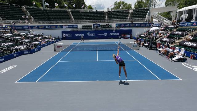 With elbow bumps and masked fans, World TeamTennis kicks off season at resort in West Virginia With elbow bumps and masked fans, World TeamTennis kicks off season at resort in West Virginia