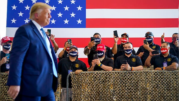 As Democratic convention unfolds, Donald Trump reprises grimmest language of 2016 campaign