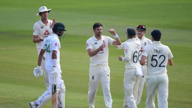 James Anderson had taken 2-35 from 15 overs to move to within eight wickets of becoming the first paceman with 600 in Tests. AP