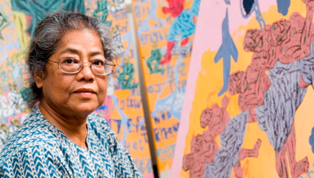 At this year's Kochi Biennale, Arpita Singh's playful, surrealistic narratives seek resonance in polarised times At this year's Kochi Biennale, Arpita Singh's playful, surrealistic narratives seek resonance in polarised times