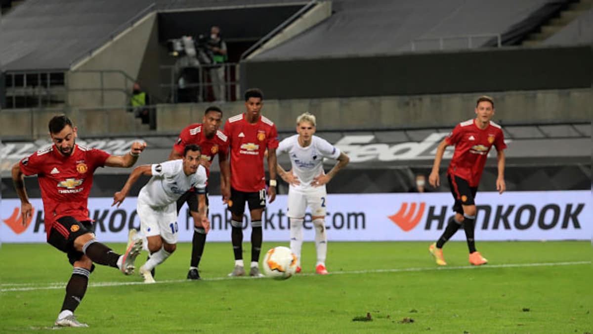 Europa League: Bruno Fernandes converts penalty against FC Copenhagen to take Manchester United into semis; Inter Milan seal last-four spot