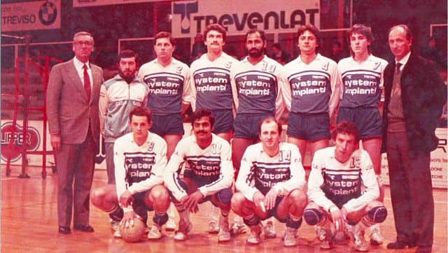 Jimmy George (fifth from left, standing) with his team in Italy. Image Courtesy: Sebastian George