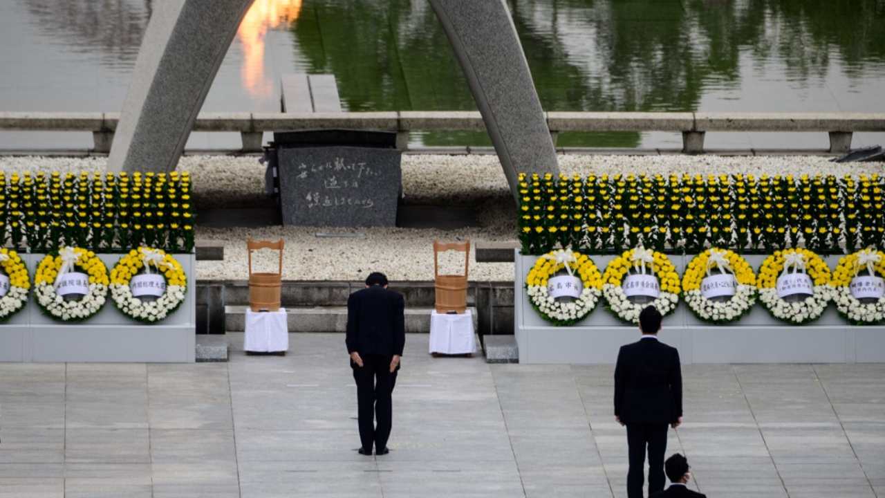Japan marks 75th anniversary of world's first atomic bombing in Hiroshima, Nagasaki in broadcasted ceremony Japan marks 75th anniversary of world's first atomic bombing in Hiroshima, Nagasaki in broadcasted ceremony