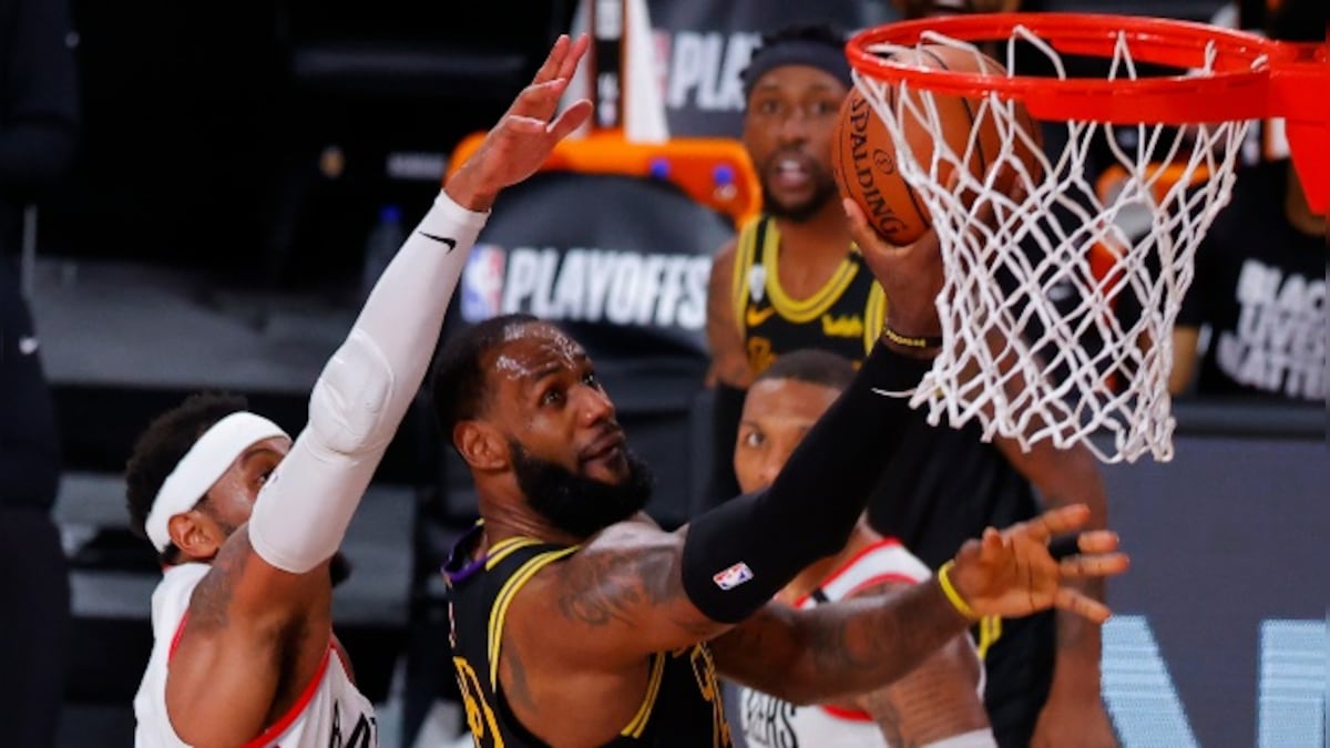 NBA: LeBron James stars in LA Lakers' win over Portland Trail Blazers, Miami Heat close out Indiana Pacers