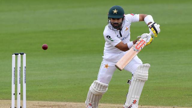 Mohammad Rizwan will return on Saturday on 60, the wicketkeeper’s second-highest Test score, alongside Naseem Shah (1). AP