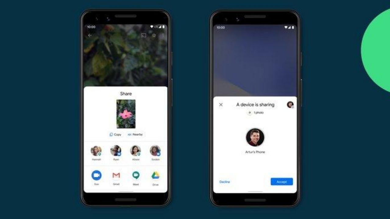 Google launches AirDrop-like Nearby Share feature for Android phones for instant sharing of files Google launches AirDrop-like Nearby Share feature for Android phones for instant sharing of files