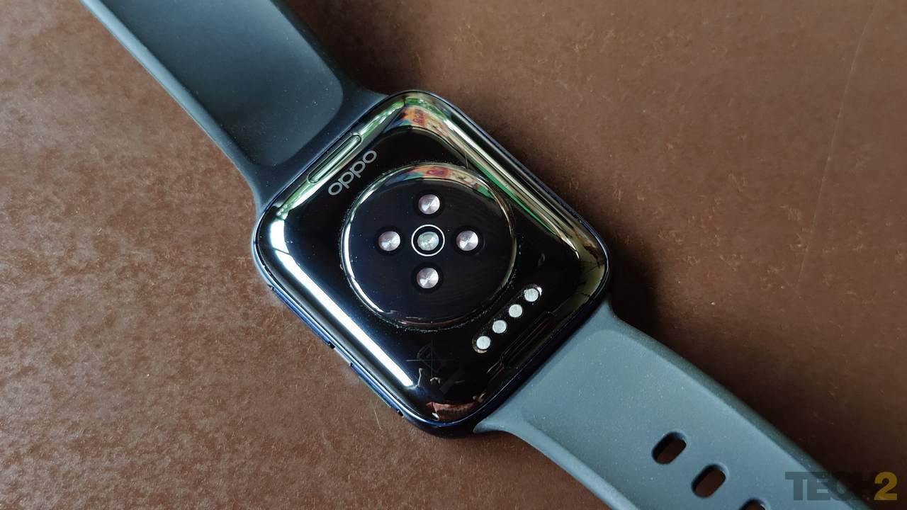 Oppo Watch sensor. Image: tech2/Sheldon Pinto