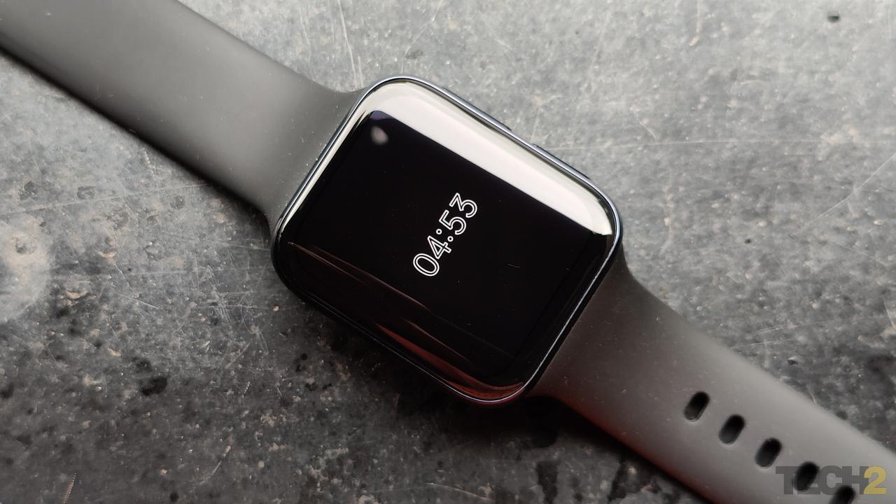 Oppo Watch features an always-on display. Image: tech2/Sheldon Pinto