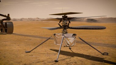 NASA's Mars Helicopter Ingenuity aboard the Perseverance rover recharges for the first time in space
