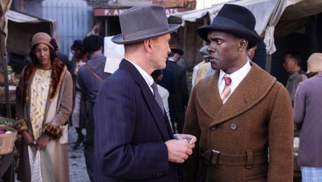 Paul Drake is threatened by an LAPD detective in front of his wife