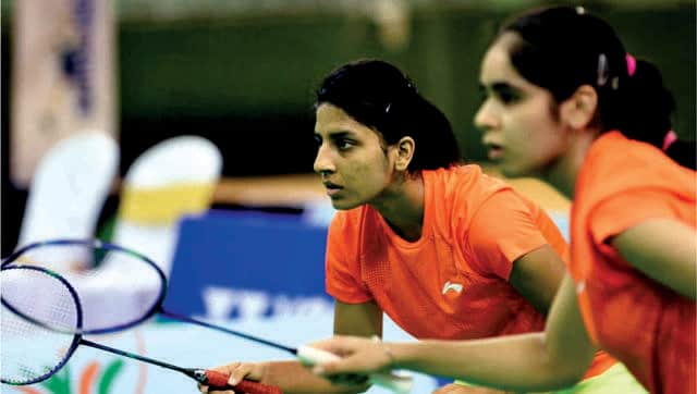 Simran Singhi and Ritika Thaker in action. Image courtesy: Special arrangement