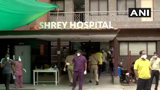 Eight dead in Ahmedabad's Navrangpura after fire at COVID-19 hospital; 40 patients rescued, Gujarat CM orders probe Eight dead in Ahmedabad's Navrangpura after fire at COVID-19 hospital; 40 patients rescued, Gujarat CM orders probe