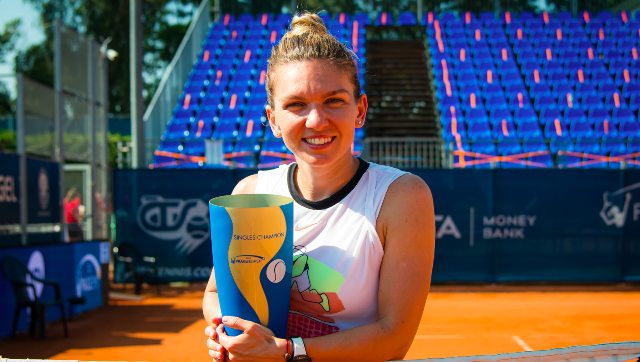Prague Open 2020: Simona Halep crowned champion after beating Elise Mertens in straight sets Prague Open 2020: Simona Halep crowned champion after beating Elise Mertens in straight sets