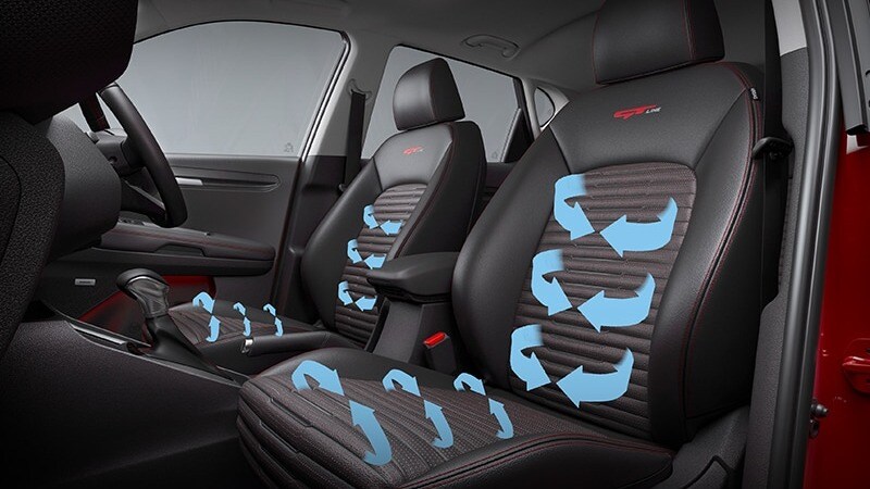 Sonet seat ventilation. Image: Kia Motors India