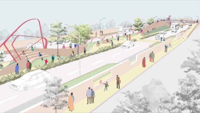 A graphical representation of Vikhroli Park Site Road 17. Image courtesy: Bandra Collective