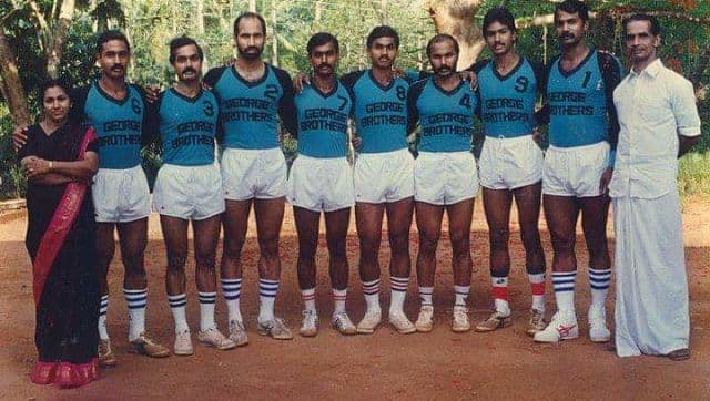 Jimmy Geroge, fourth from left, with his brothers and parents. Image Courtesy: Sebastian George. 