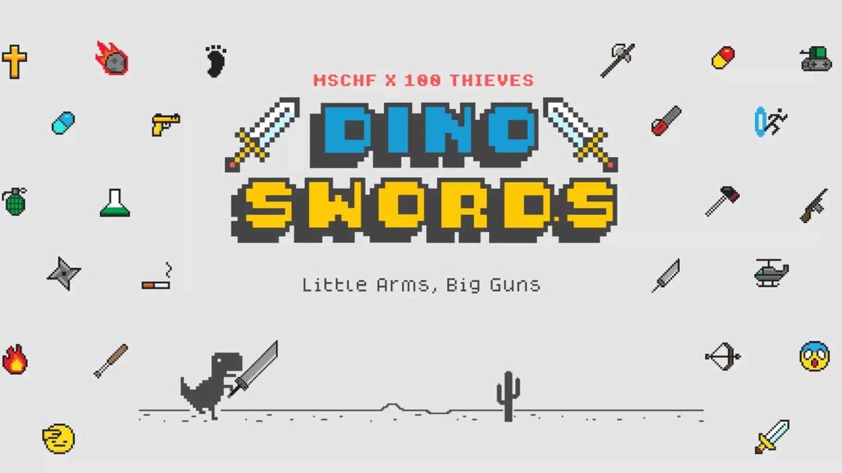 Google Chrome's Dino game gets modifications, new swords, weapons