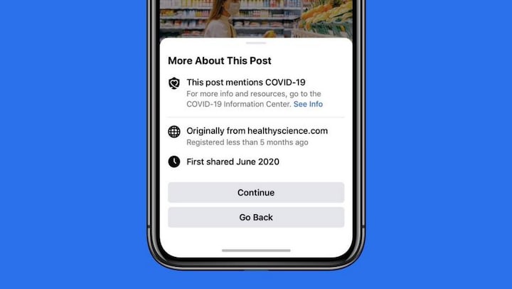 Facebook to show users warning before they post COVID-19-related content