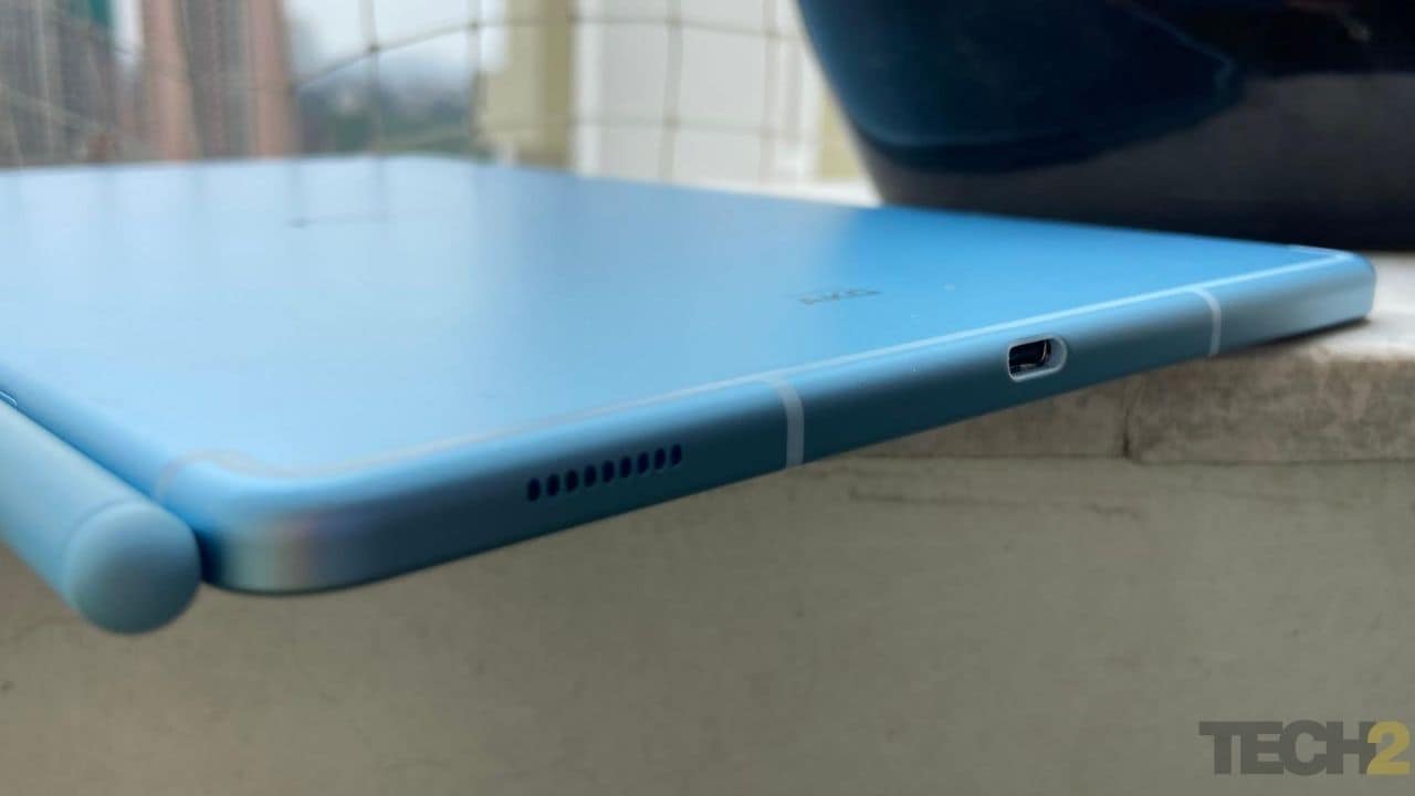 Samsung Galaxy Tab S6 Lite uses a Type-C charging port. Image: tech2/Nandini Yadav