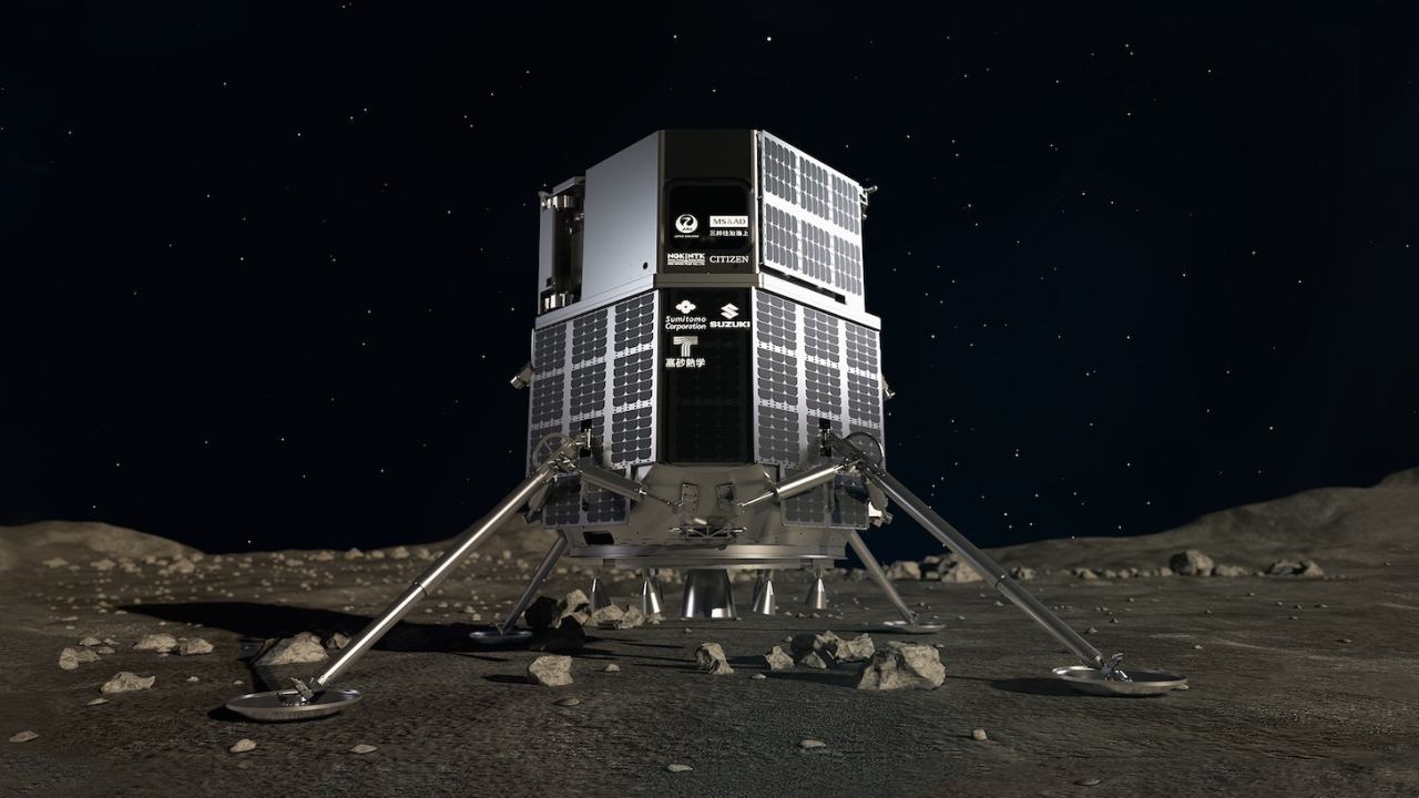 ispace's lunar lander that the company plans on sending to the moon. image credit: ispace