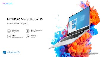 Grab the much-awaited HONOR MagicBook 15 powered with 3 breakthrough innovations at the unbeatable price of just INR 39,990*