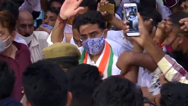 Sachin Pilot returns to Jaipur month after revolt against Gehlot, says there shouldn't be any 'vendetta politics' Sachin Pilot returns to Jaipur month after revolt against Gehlot, says there shouldn't be any 'vendetta politics'