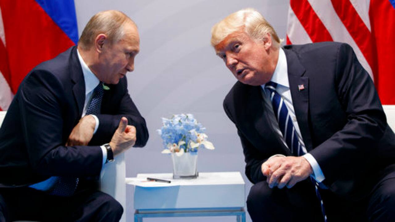 File image of Vladimir Putin and Donald Trump. AP
