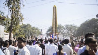 Maharashtra: Thousands visit 'Jaystambh' monument to mark 204th anniversary of Koregaon-Bhima battle