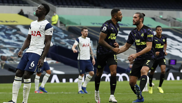 Premier League: Newcastle snatch late draw against Tottenham after controversial penalty for handball Premier League: Newcastle snatch late draw against Tottenham after controversial penalty for handball
