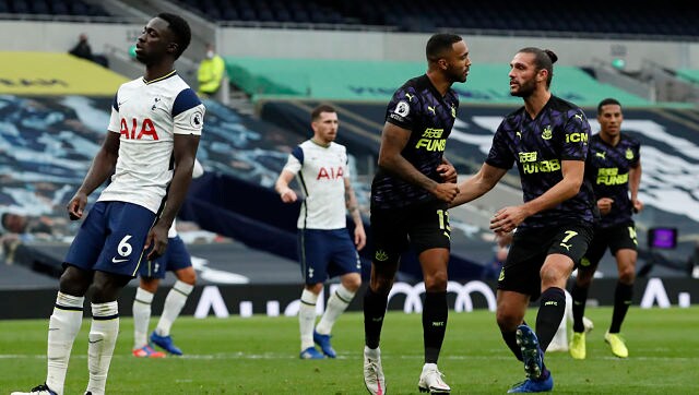 Premier League: Newcastle snatch late draw against Tottenham after controversial penalty for handball Premier League: Newcastle snatch late draw against Tottenham after controversial penalty for handball